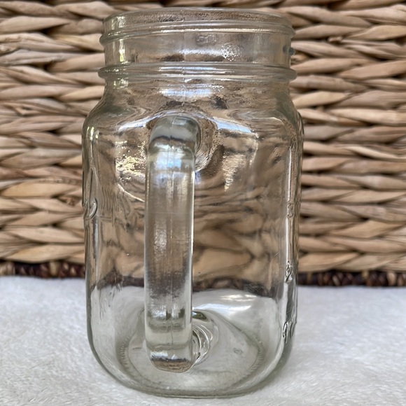 Drinking Mason Jar With Handle & Measurements Markers Holds 15 ounces - Picture 3 of 8